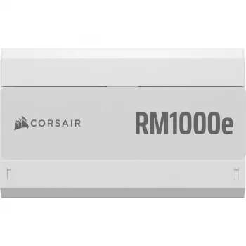 Netzteil CORSAIR RMe Series RM1000e — 1000 W, ATX 3.1, 80 PLUS Gold, vollmodular, weiß, 120-mm-Lüfter