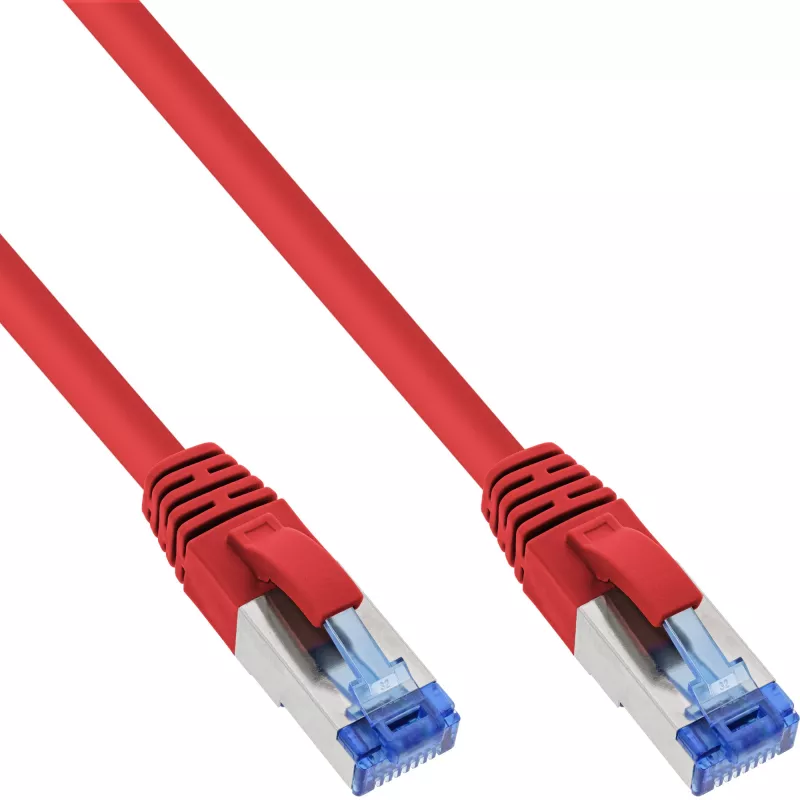InLine Patchkabel S/FTP PiMF Cat.6A halogenfrei 500MHz rot 1,5m