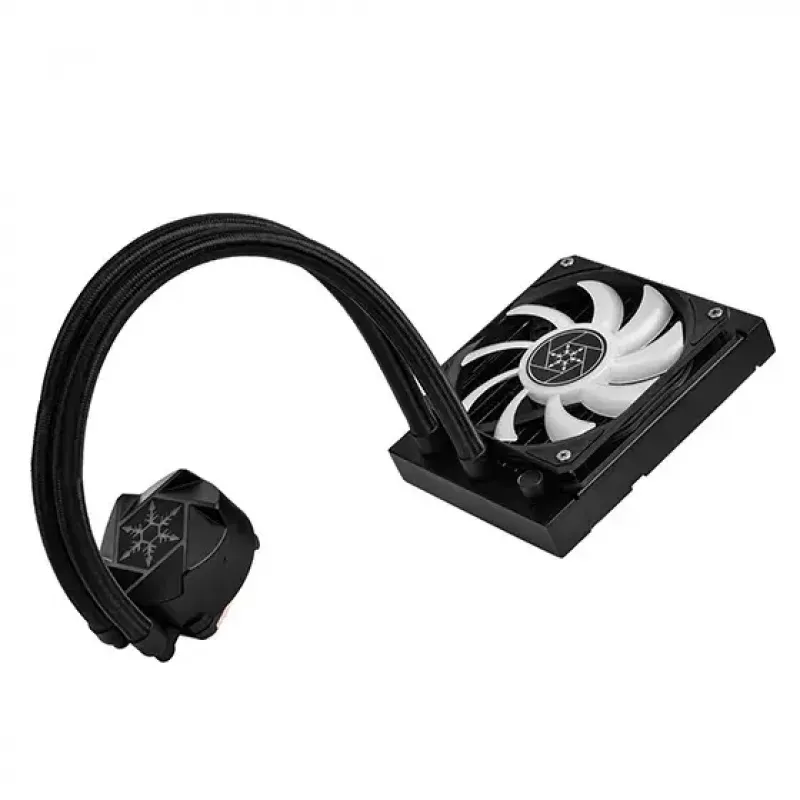Flüssigkeitskühlungsset Silverstone VIDA 120 schlank 12 cm Schwarz 300-1800 RPM