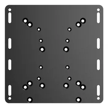 Moza Racing Flight Support Plate, Flugbasis-Montageadapter, Schwarz, Stahl, MOZA Flight Base, MOZA-Gashebel, 220 mm, 220 mm