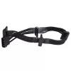 Kabel Silverstone SST-PP07-BTSB 0,3 m Molex 4-polig auf 4x SATA