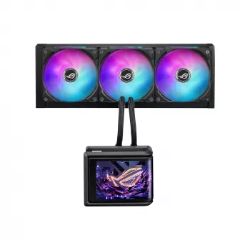 All-in-One-Flüssigkeitskühler ASUS ROG Ryuo IV SLC 360 ARGB – 120-mm-Lüfter, 360-mm-Radiator, schwarz