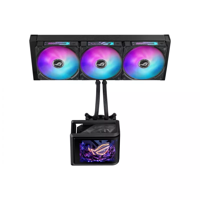 All-in-One-Flüssigkeitskühler ASUS ROG Ryuo IV SLC 360 ARGB – 120-mm-Lüfter, 360-mm-Radiator, schwarz