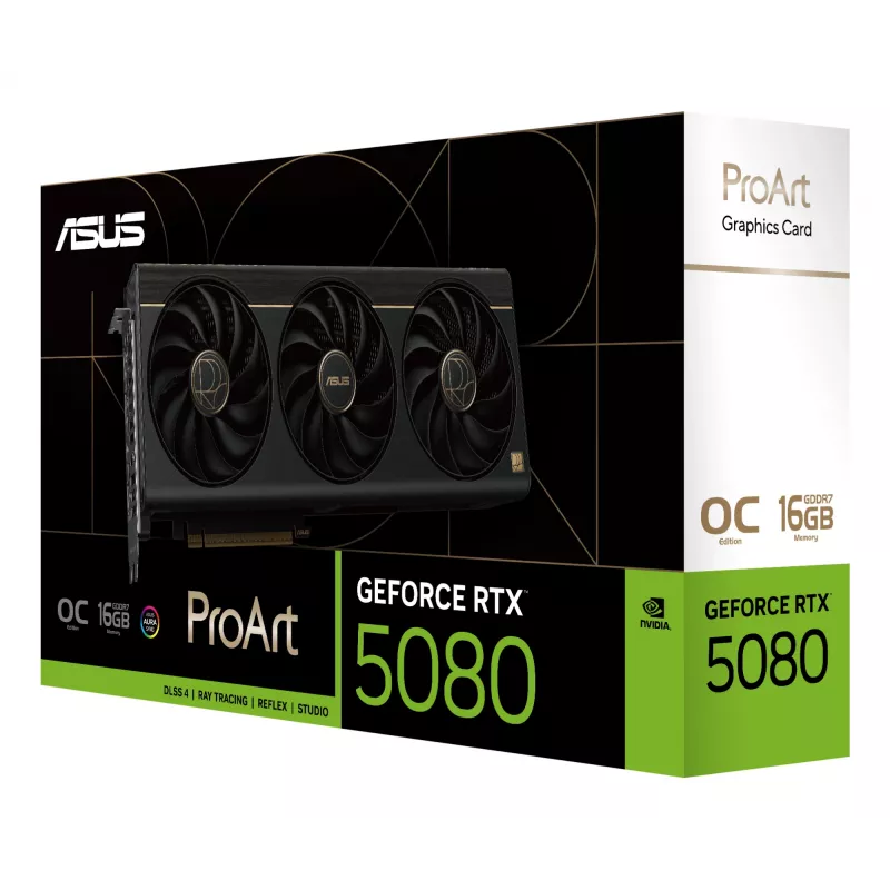 Grafikkarte ASUS GeForce RTX 5080 16 GB GDDR7 PCIe 5.0, 256-Bit, OC, 3 Lüfter, 304 mm