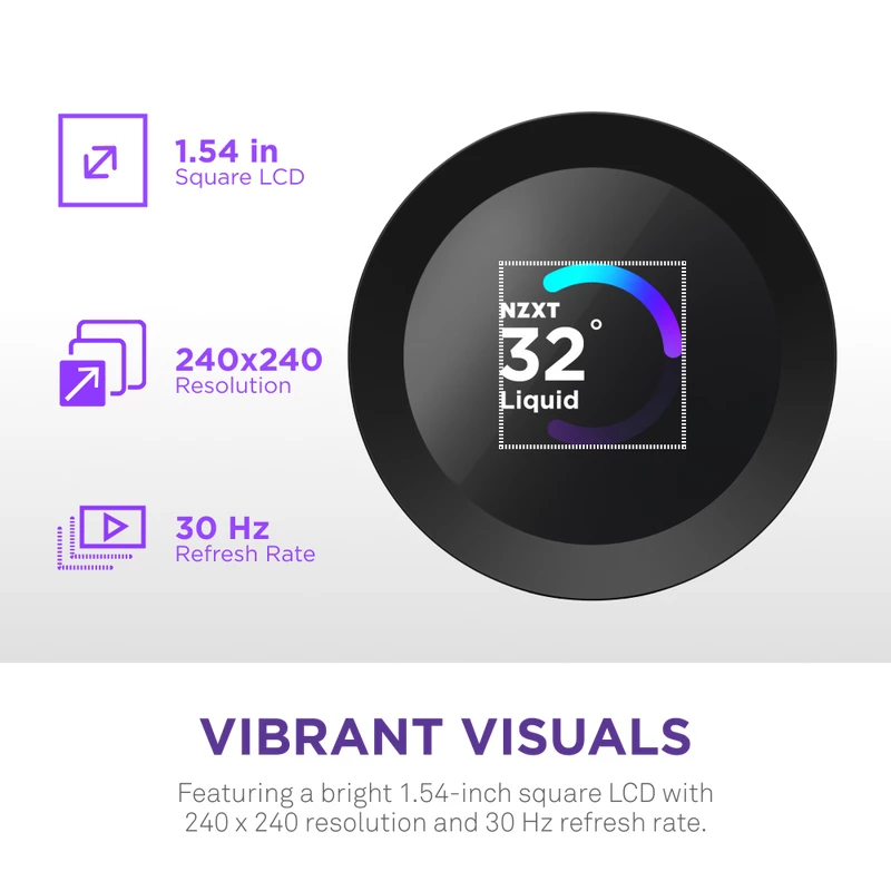 All-in-One-Flüssigkeitskühler NZXT Kraken Plus 360 12 cm Schwarz Fluid Dynamic Bearing