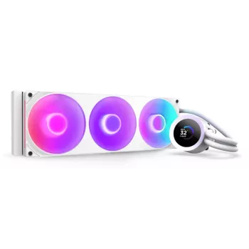 All-in-One-Flüssigkeitskühler NZXT Kraken Plus 360 RGB Weiß 500–2400 U/min