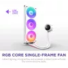 All-in-One-Flüssigkeitskühler NZXT Kraken Plus 360 RGB Weiß 500–2400 U/min