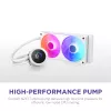All-in-one-Flüssigkeits-CPU-Kühler NZXT Kraken Plus RGB 240 — 120-mm-Lüfter, FDB-Lager, weiß