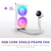All-in-one-Flüssigkeits-CPU-Kühler NZXT Kraken Plus RGB 240 — 120-mm-Lüfter, FDB-Lager, weiß