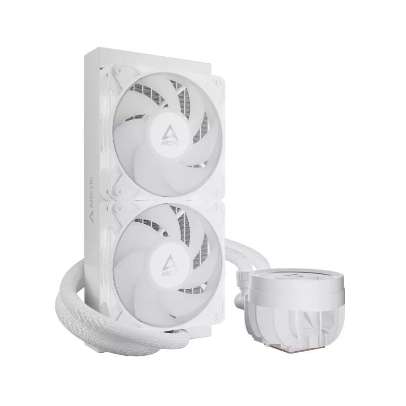 All-in-One-Flüssig-CPU-Kühler Arctic Liquid Freezer III Pro 240 A-RGB – 240 mm, 120-mm-Lüfter, Weiß, LGA1700/AM4/AM5-kompatibel