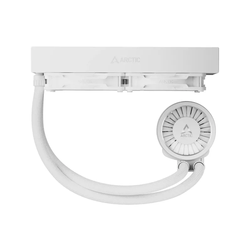 All-in-One-Flüssig-CPU-Kühler Arctic Liquid Freezer III Pro 240 A-RGB – 240 mm, 120-mm-Lüfter, Weiß, LGA1700/AM4/AM5-kompatibel
