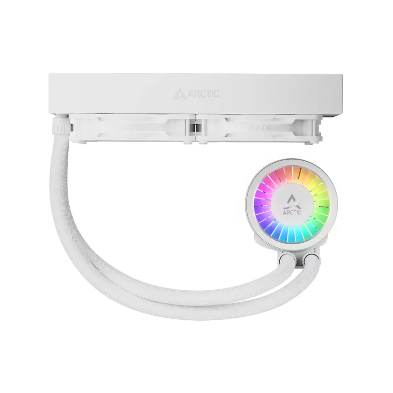 All-in-One-Flüssig-CPU-Kühler Arctic Liquid Freezer III Pro 240 A-RGB – 240 mm, 120-mm-Lüfter, Weiß, LGA1700/AM4/AM5-kompatibel