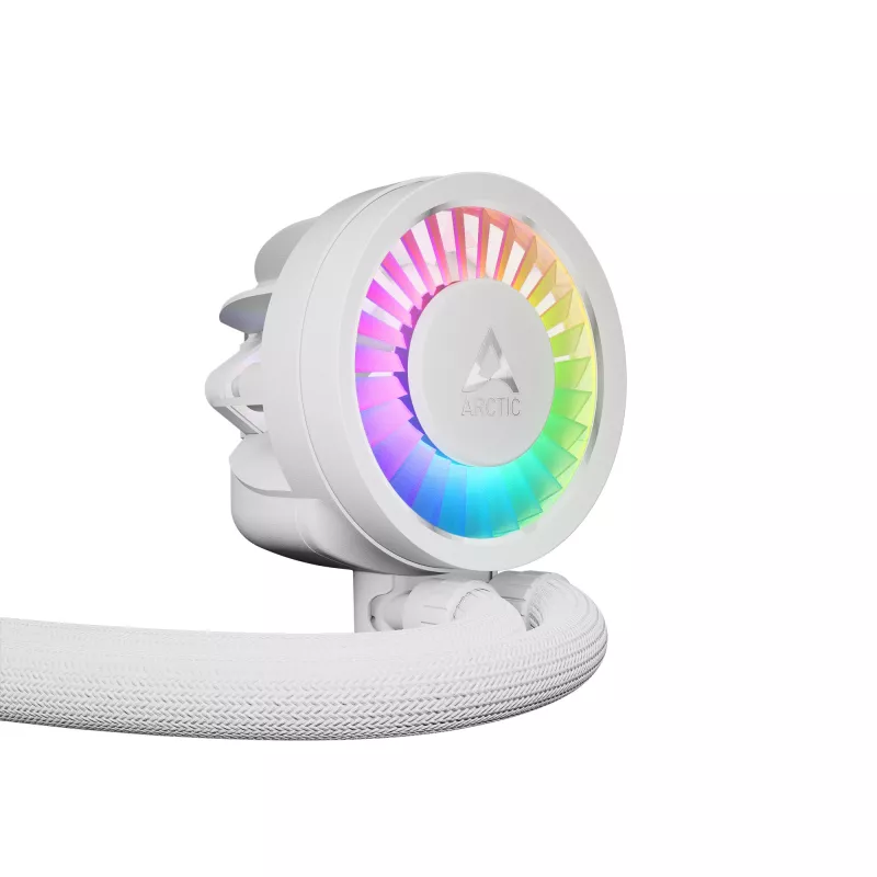 All-in-One-Flüssig-CPU-Kühler Arctic Liquid Freezer III Pro 240 A-RGB – 240 mm, 120-mm-Lüfter, Weiß, LGA1700/AM4/AM5-kompatibel