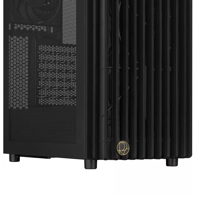 PC-Gehäuse ASUS 90DC00M0-B39040, ATX-Unterstützung, Schwarz, Front 2×160mm Lüfter, Rückseite 1×120mm, 2×3,5-Zoll- + 2×2,5-Zoll-Schächte, 2×USB 3.2 GEN1