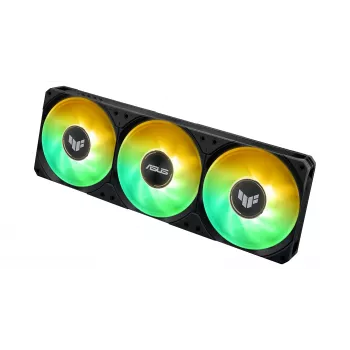 All-in-One-Flüssigkeitskühler ASUS TUF Gaming LC III 360 ARGB LCD — 360-mm-Radiator, 3x 120-mm-Lüfter, Sockel AM5/AM4/LGA1700/LGA1200, Schwarz