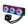 All-in-One-Flüssigkeitskühler ASUS TUF Gaming LC III 360 ARGB LCD — 360-mm-Radiator, 3x 120-mm-Lüfter, Sockel AM5/AM4/LGA1700/LGA1200, Schwarz