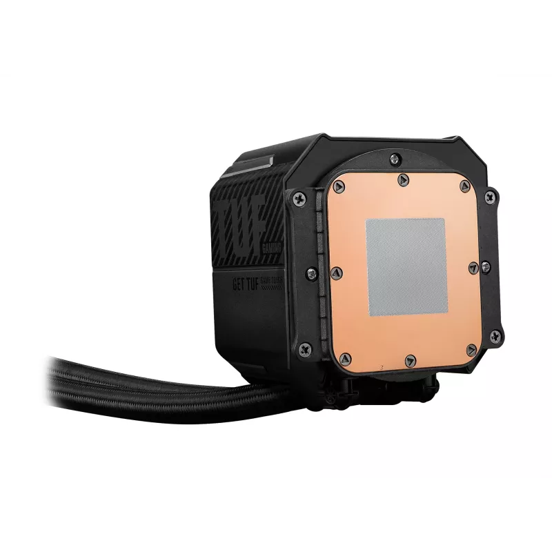 All-in-One-Flüssigkeitskühler ASUS TUF Gaming LC III 360 ARGB LCD — 360-mm-Radiator, 3x 120-mm-Lüfter, Sockel AM5/AM4/LGA1700/LGA1200, Schwarz