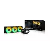 All-in-One-Flüssigkeitskühler ASUS TUF Gaming LC III 360 ARGB LCD — 360-mm-Radiator, 3x 120-mm-Lüfter, Sockel AM5/AM4/LGA1700/LGA1200, Schwarz