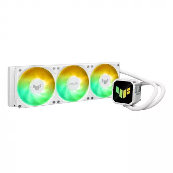 All-in-One-Flüssigkeitskühler ASUS TUF Gaming LC III 360 ARGB White Edition – 360 mm, 120-mm-Lüfter, Unterstützung für LGA1700/1200, AM4/AM5