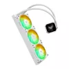 All-in-One-Flüssigkeitskühler ASUS TUF Gaming LC III 360 ARGB LCD White Edition – 360-mm-Radiator, 3 × 120-mm-PWM-Lüfter, LCD-Anzeige, Weiß