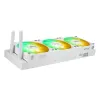 All-in-One-Flüssigkeitskühler ASUS TUF Gaming LC III 360 ARGB LCD White Edition – 360-mm-Radiator, 3 × 120-mm-PWM-Lüfter, LCD-Anzeige, Weiß