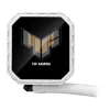All-in-One-Flüssigkeitskühler ASUS TUF Gaming LC III 360 ARGB LCD White Edition – 360-mm-Radiator, 3 × 120-mm-PWM-Lüfter, LCD-Anzeige, Weiß