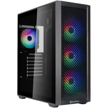 Computer-Gehäuse SilverStone FARA 515FXR Tower-Gehäuse schwarz