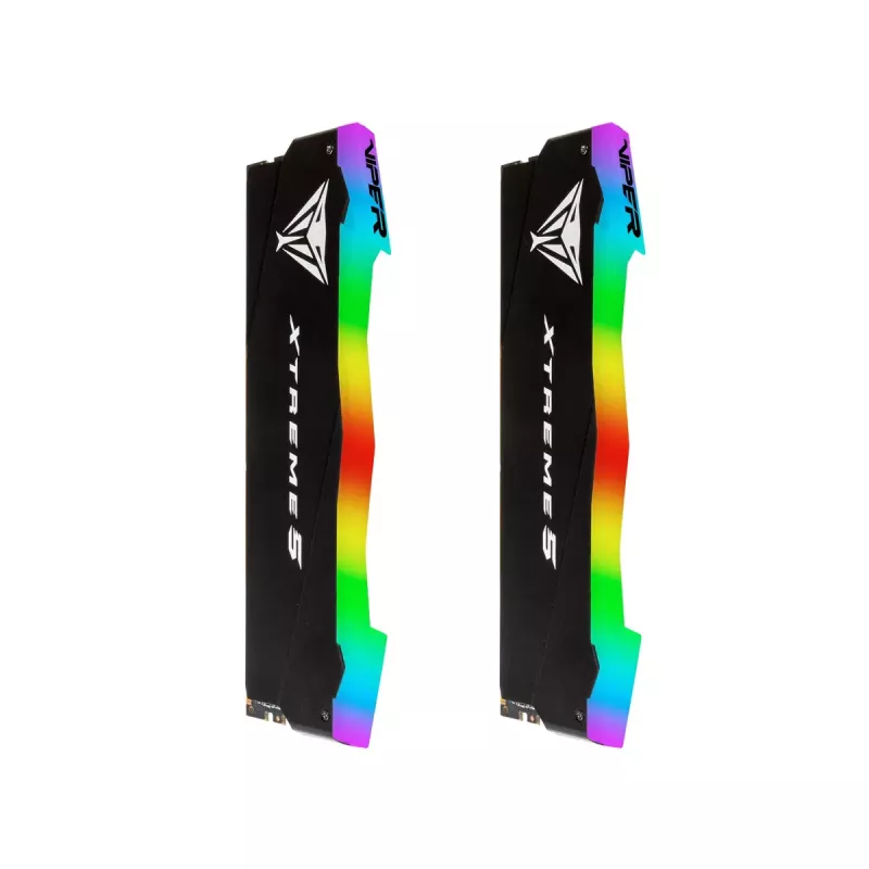 DIMM 32 GB DDR5-8000 (2x 16 GB) Dual-Kit, Arbeitsspeicher schwarz, PVXR532G80C38K, Viper Xtreme5 RGB, INTEL XMP