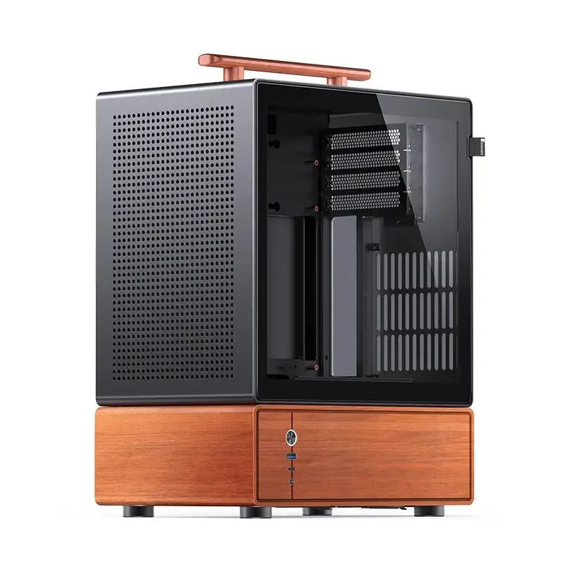 PC-Gehäuse Jonsbo T7 Midi-Tower mATX Tempered Glass schwarz