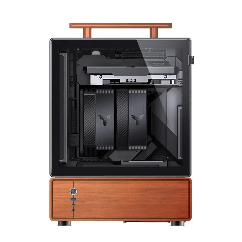 PC-Gehäuse Jonsbo T7 Midi-Tower mATX Tempered Glass schwarz