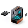 PC-Gehäuse Jonsbo T7 Midi-Tower mATX Tempered Glass schwarz