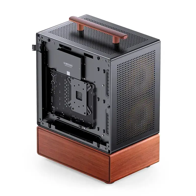 PC-Gehäuse Jonsbo T7 Midi-Tower mATX Tempered Glass schwarz