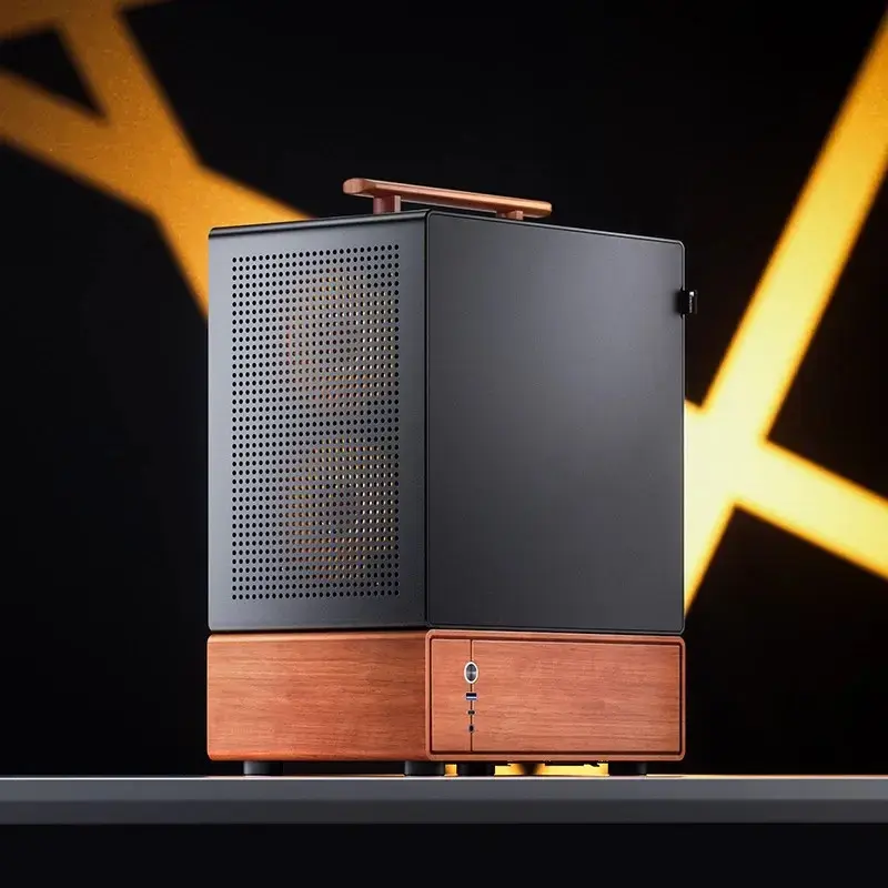 PC-Gehäuse Jonsbo T7 Midi-Tower mATX Tempered Glass schwarz