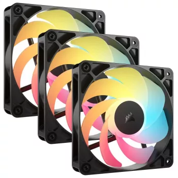 Kühlungslüfter CORSAIR RS120-R ARGB 120mm 3-Pack, 120 mm, ARGB-Beleuchtung, 3 Lüfter