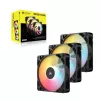 Kühlungslüfter CORSAIR RS120-R ARGB 120mm 3-Pack, 120 mm, ARGB-Beleuchtung, 3 Lüfter