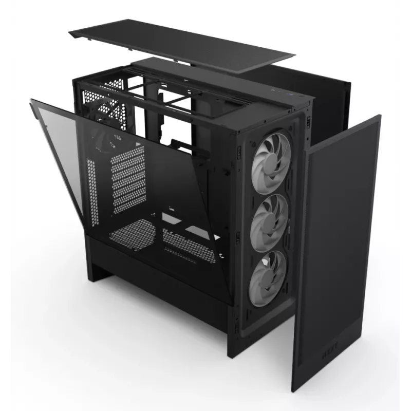 NZXT CPU Chassis H7 Flow 2024 RGB Mid Tower Airflow ATX Schwarz