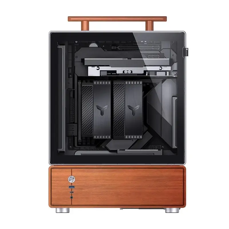 PC-Gehäuse Jonsbo T7 Midi Tower mATX Tempered Glass Silber