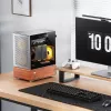 PC-Gehäuse Jonsbo T7 Midi Tower mATX Tempered Glass Silber