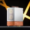 PC-Gehäuse Jonsbo T7 Midi Tower mATX Tempered Glass Silber