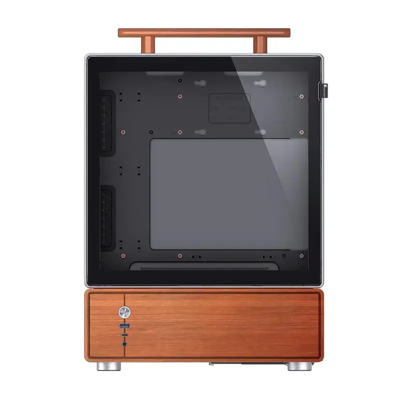 PC-Gehäuse Jonsbo T7 Midi Tower mATX Tempered Glass Silber