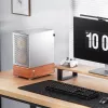 PC-Gehäuse Jonsbo T7 Midi Tower mATX Tempered Glass Silber