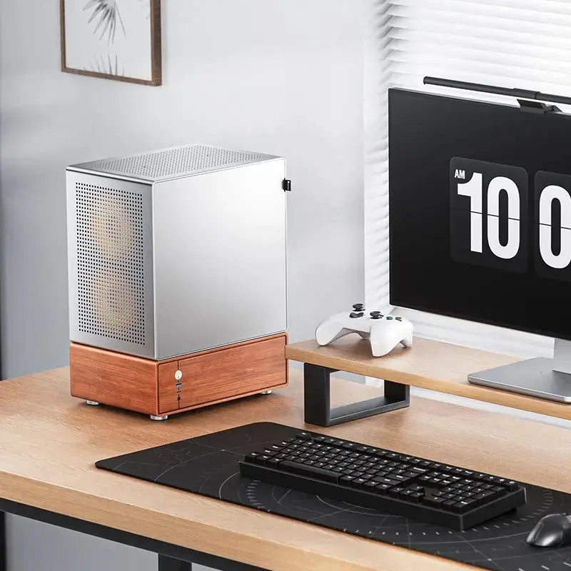 PC-Gehäuse Jonsbo T7 Midi Tower mATX Tempered Glass Silber