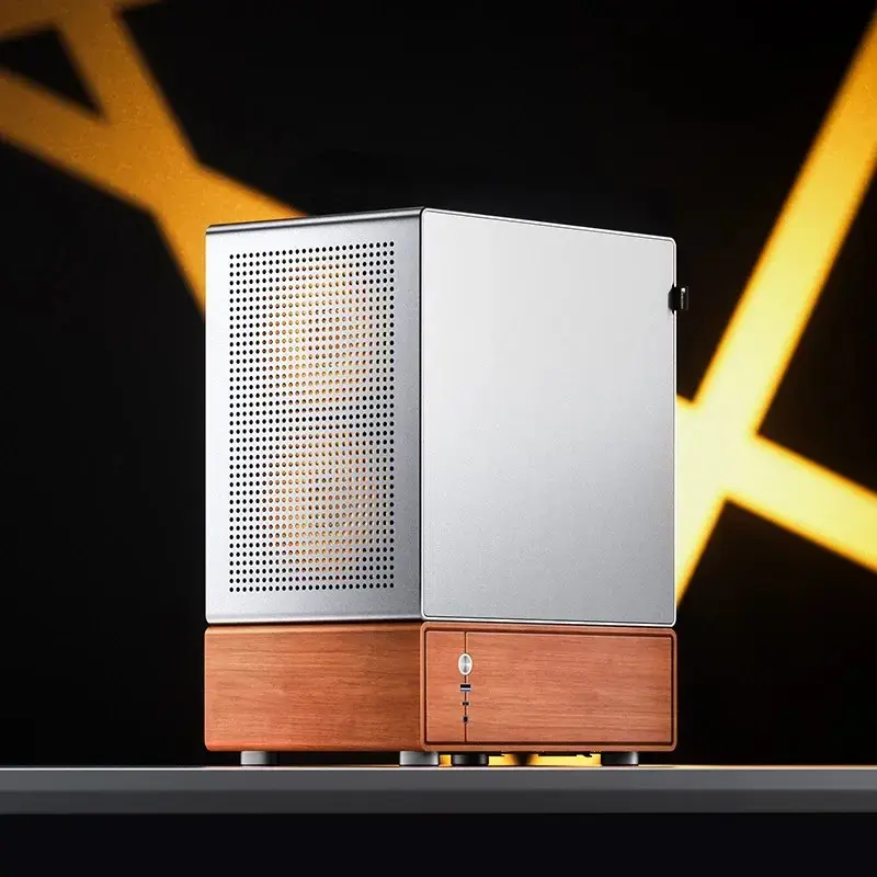 PC-Gehäuse Jonsbo T7 Midi Tower mATX Tempered Glass Silber