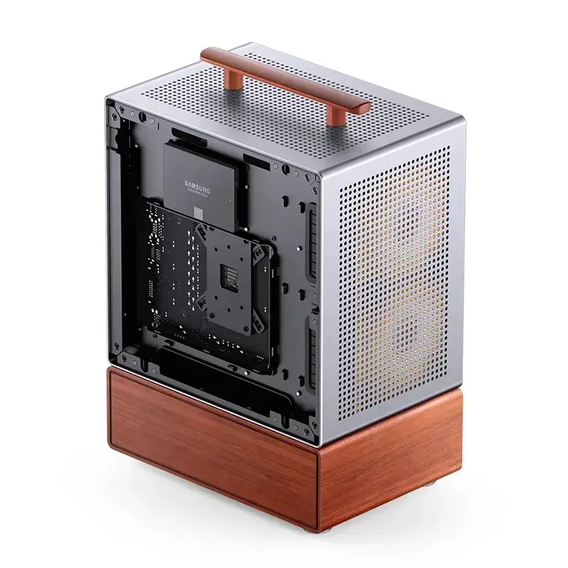 PC-Gehäuse Jonsbo T7 Midi Tower mATX Tempered Glass Silber