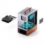 PC-Gehäuse Jonsbo T7 Midi Tower mATX Tempered Glass Silber