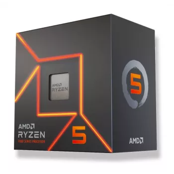 AMD Ryzen 5 7400 Prozessor, Sockel AM5, 6 Kerne, 3,3 GHz Basis / 4,3 GHz Boost, 16 MB L3, DDR5, Radeon Graphics