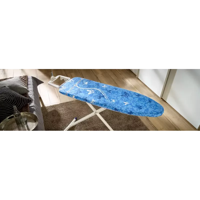 Gepolsterte Bügelbrett-Abdeckung Leifheit 71606 — Baumwolle/Polyester/Polyurethan, passend für 1250 × 400 mm, blau