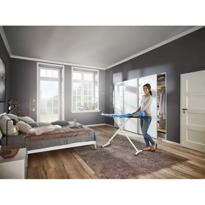 Gepolsterte Bügelbrett-Abdeckung Leifheit 71606 — Baumwolle/Polyester/Polyurethan, passend für 1250 × 400 mm, blau