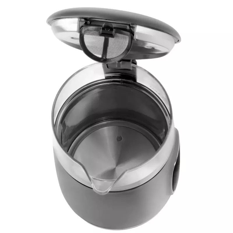 Elektrischer Wasserkocher Adler AD 1305 G — 1,7 L, 2200 W, regelbarer Thermostat, LED-Anzeige, grau