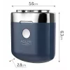 Rotationsrasierer Adler AD 2937, 2 rotierende Köpfe, wiederaufladbarer Li-Ion 250 mAh, waschbar, kabellos, blau